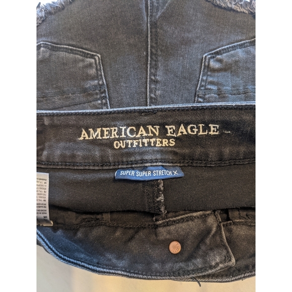 3/$20! AE Super Super Stretch Denim Lace Shorts - Picture 8 of 14